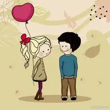 cartoon cute love dp image